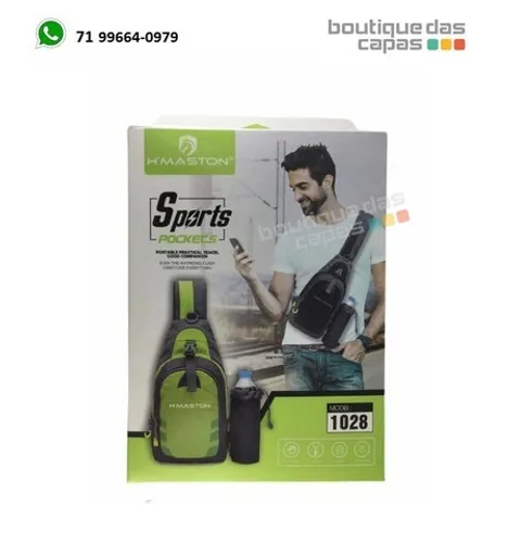 Bolsa sport pockets h maston 1028 com porta garrafa / squezze trilha caminha bicicleta 