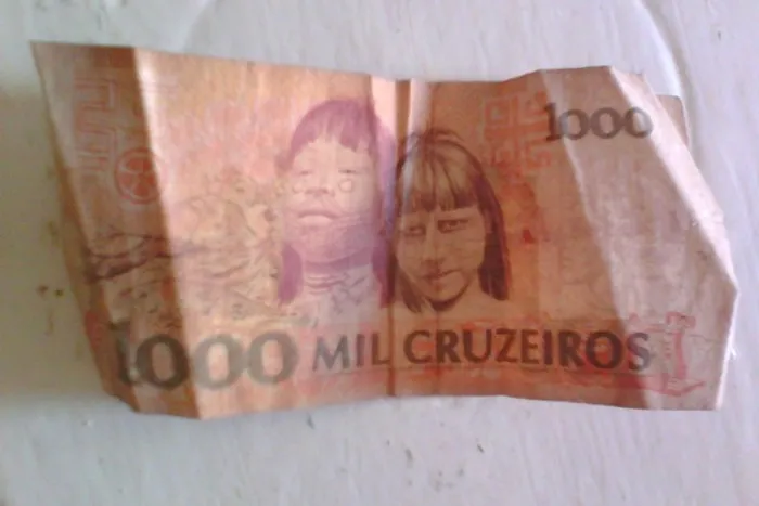 Nota Cédula Antiga 1000 Mil Cruzeiros Cândido Rondon