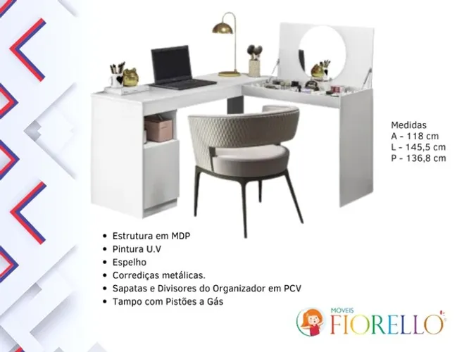 Sala quarto escritório escrivaninha mesa penteadeira 