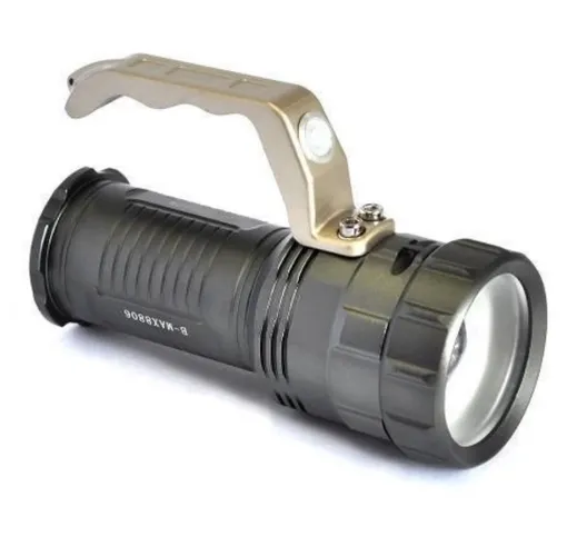 Lanterna Led De Pesca Farolete Holofote Recarregável Zoom T6 B-max