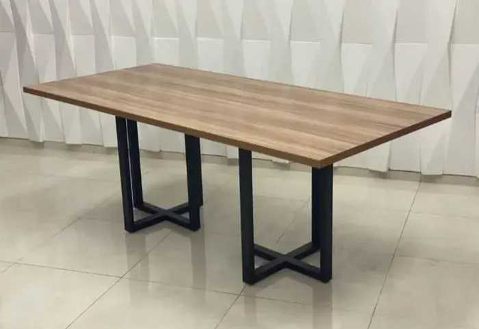 Mesa de reunião retangular escritório 