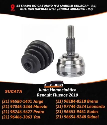 Junta Homocinética Renault Fluence 2010