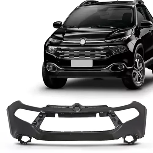 Parachoque Fiat Toro 2010 / 2021 - CD - Dianteiro Superior Liso - Furo Farol Auxiliar- TYG