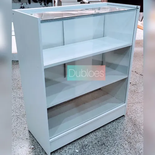 Balcão vitrine com porta e tampo de vidro. PAGUE SOMENTE NA ENTREGA