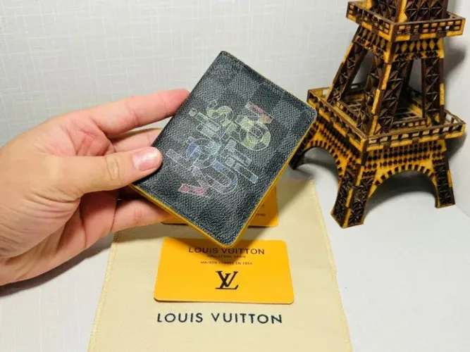 porta cartão masculino louis vuitton coleção 2024 colors top lançamento carteira homem