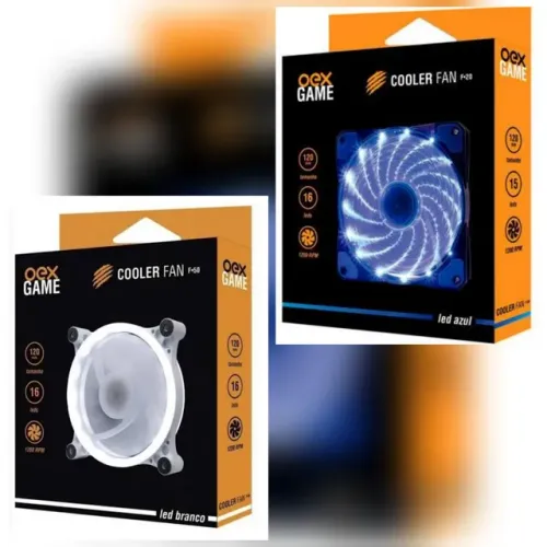 Cooler Fans OEX 12cm com leds para Gabinetes e Air Coolers