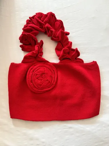 Blusa cropped vermelho