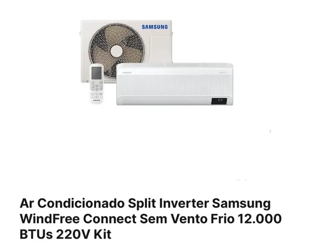 Ar condicionados samsung inverter WindFree