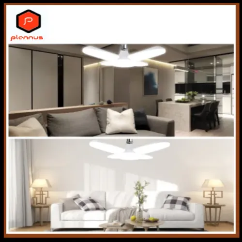 Lâmpada Pétala Led Fan Blade 45W Luz Potente Cor Branco Econômica (z318)