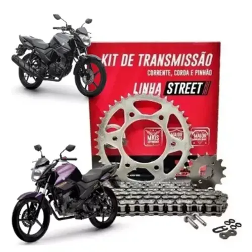 Kit Transmissão ( Relação) Ys150 Fazer 150 /  2015 pra frente C Retentor