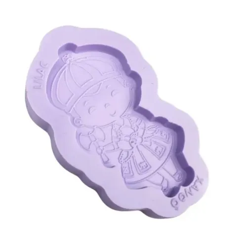 Molde de Silicone para Resina Xangô Fofinho - 1 cavidade (7 cm) Lilac