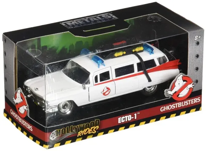 Miniatura - 1:32 - Caça Fantasmas Ghostbusters ECTO-1 - Hollywood Rides - Jada Toys