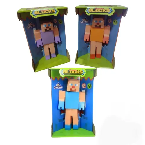 Boneco Minecraft 