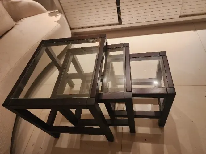 Trio de mesas laterais Tok Stok