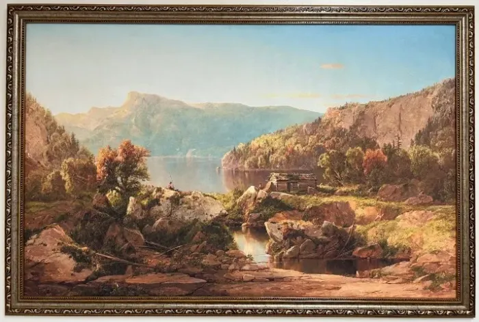 Obra "Autumn Morning on the Potomac" de 1860. Quadro impresso em tela canvas.