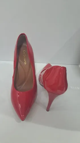 Scarpin Vermelho Verniz Novo - Nunca Usado