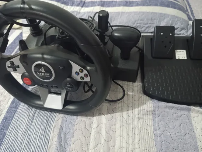 Volante KNUP para Games - Perfeito para Simuladores!
