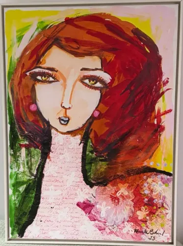 Quadro Renata Cabral silhueta feminina