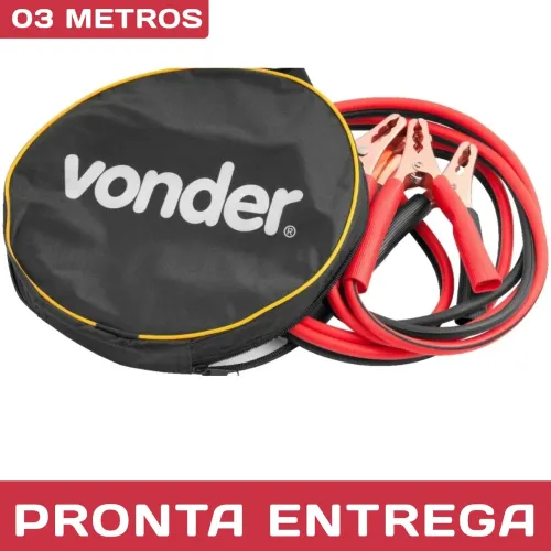 CABOS DE FORÇA P/ CHUPETA EM VEÍCULOS 3 METROS