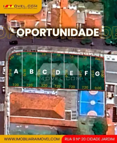 TERRENO PLANO 134.12M² CIDADE JARDIM - RIO CLARO