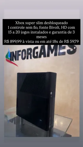 XBOX 360 RGH COM JOGOS INSTALADOS E GARANTIA 