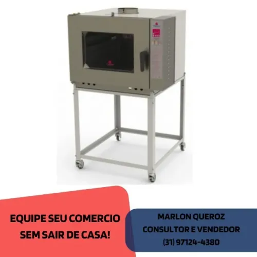 Forno 5 Esteiras Progas Turbo a Gás Novo