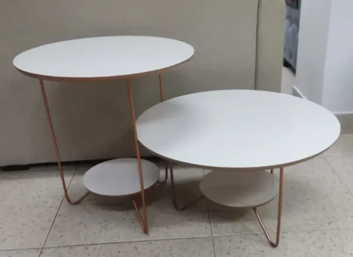Conjunto de mesas de centro 12x sem juros 