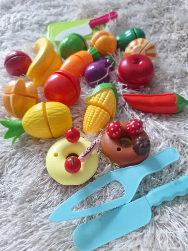 Frutas e verduras de velcro 