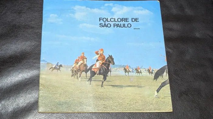 Livreto Antigo Folclore de São Paulo (1969) - Raro e Ilustrado