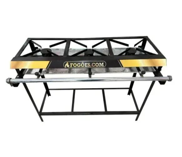 Fogão Industrial 3 Bocas .Com Alta pressão