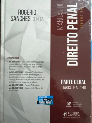 Direito Penal Parte Geral 2020 Rogério Sanches lacrado
