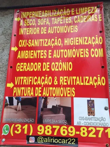 Limpeza e higienização lava, sofá, cadeiras, tapetes,