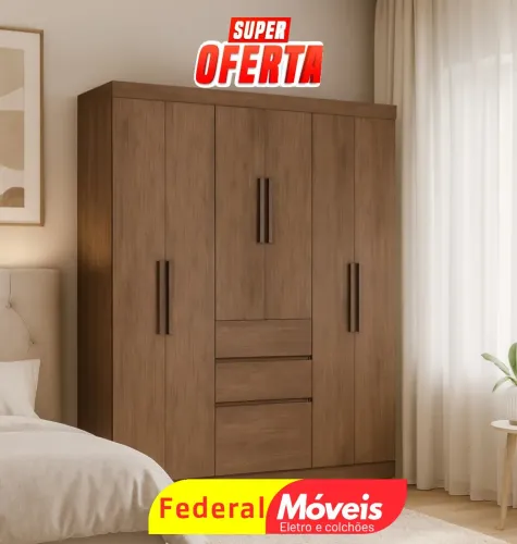 Guarda Roupa 6 Portas - Novo, Caprichado e Espetacular!
