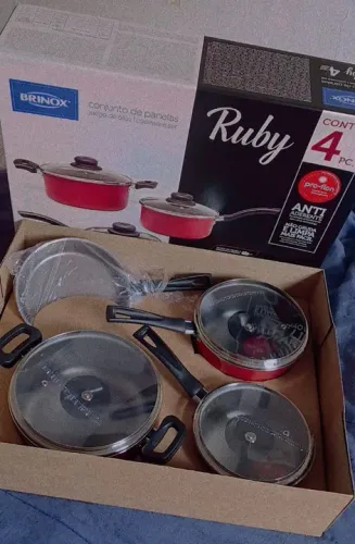 Conjunto de Panelas Ruby 4 Peças - Brinox
