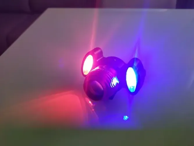 Farol Bike Recarregável Foco Ajustável Com pisca pisca