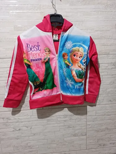 Casaco Frozen Infantil - Agasalho com Capuz