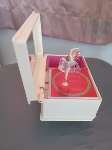 Porta Joia Bailarina musical anos 70