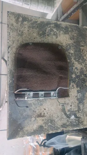 SUPORTE DO EXTINTOR+CAPA MARROM DO FUSCA BRASÍLIA VARIANT 