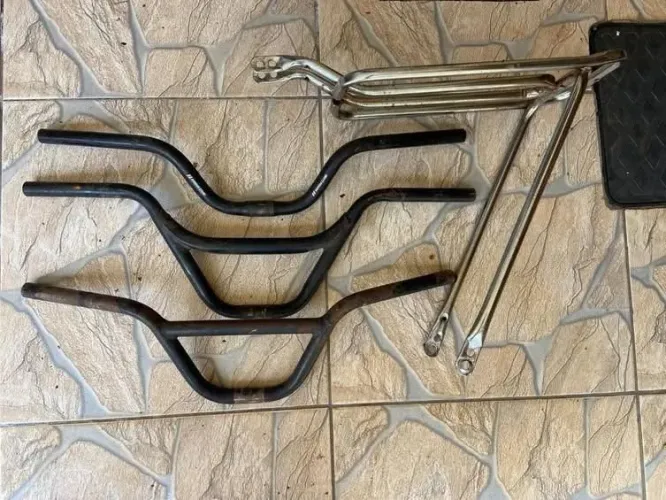 Guidon Cross e bagageiro de bicicleta