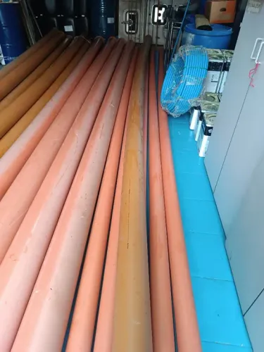 Canos de PVC 150 mm tigre laranja 6 metros 
