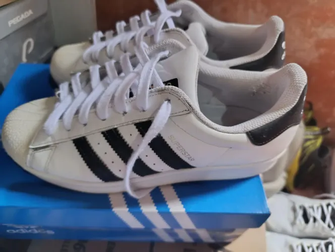 Tênis Adidas Superstar Branco original 40