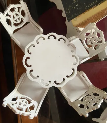 Móveis em miniatura em Mdf pintura branca