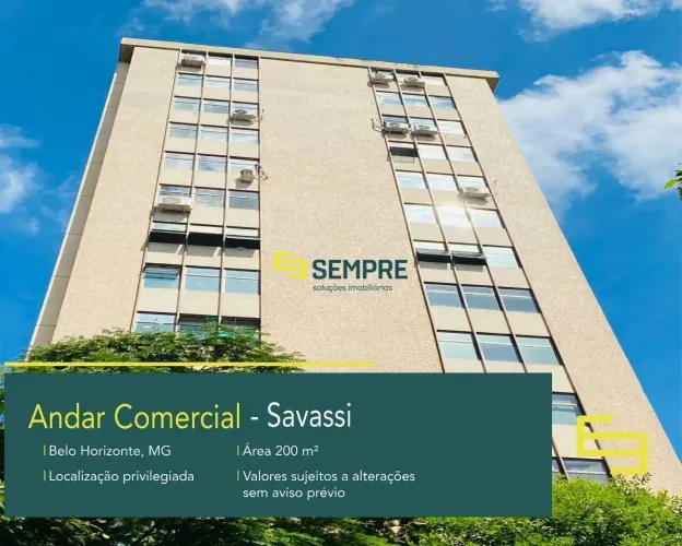 Andar a venda na Savassi em BH - Edifício Málaga