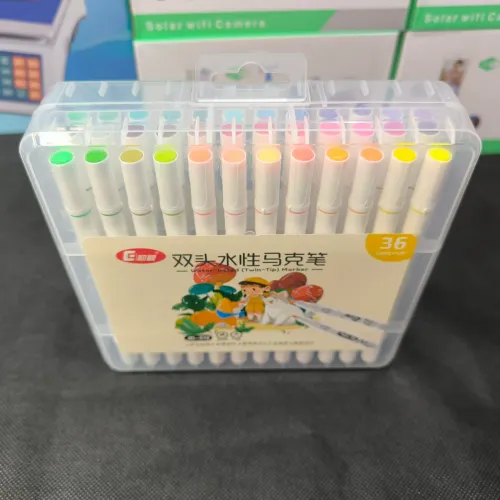 36 Canetas de ponta dupla para colorir - Novo