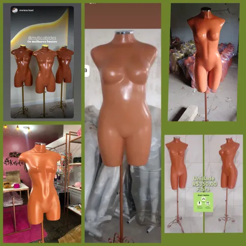 Manequins, busto de fibra 