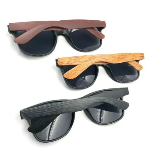 Óculos De Sol Masculino W1 Barato Haste Bambu Proteção UV400
