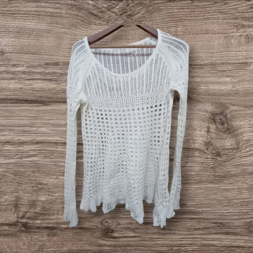 Blusa de croché off white