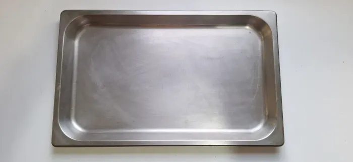 Bandeja de aço inox para gastronomia