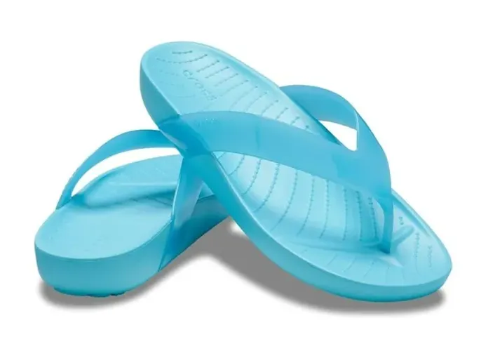 Crocs Splash Glossy Flip NOVO - 100% Original | Turquesa No.39