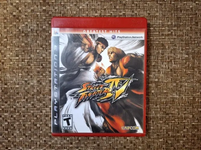 Street Fighter IV GH PS3 Estojo e manual (mídia não funciona)